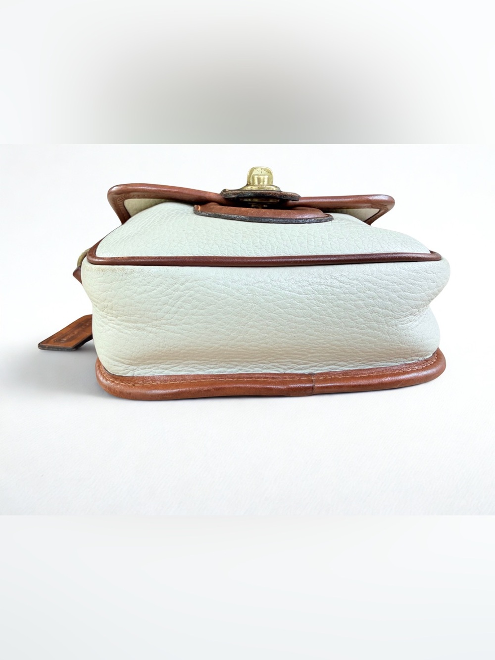 Vintage COACH Two-Tone Leather Flap Crossbody Bag - Style 311 - Picture 6 of 8